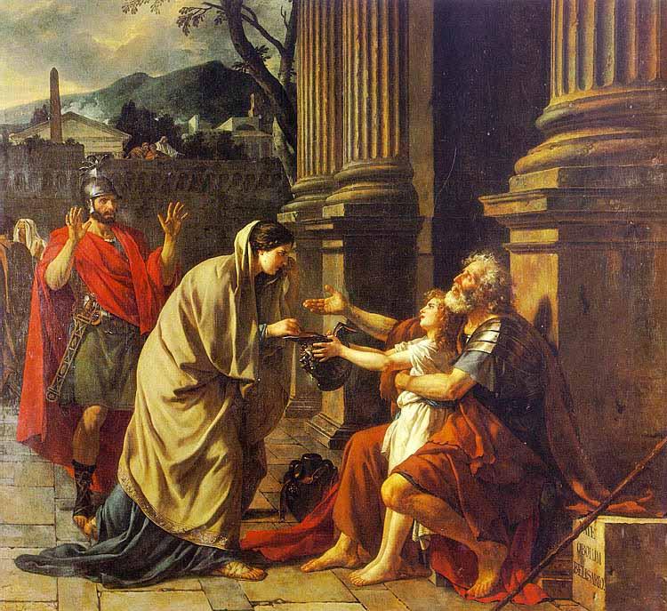 Belisarius Begging for Alms, Jacques-Louis David
